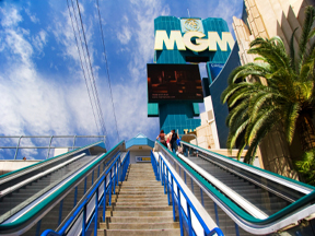 Casino escalators at The MGM